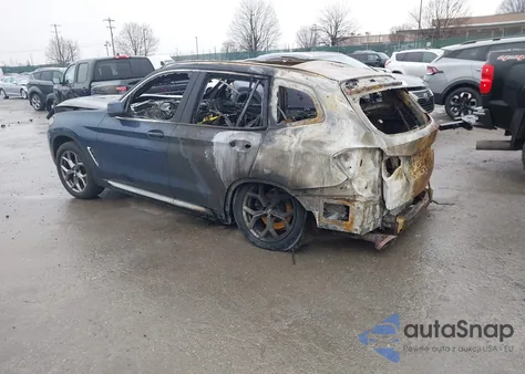 2022 BMW X3 xDrive30I from USA, damaged, VIN WBX57DP02NN181789